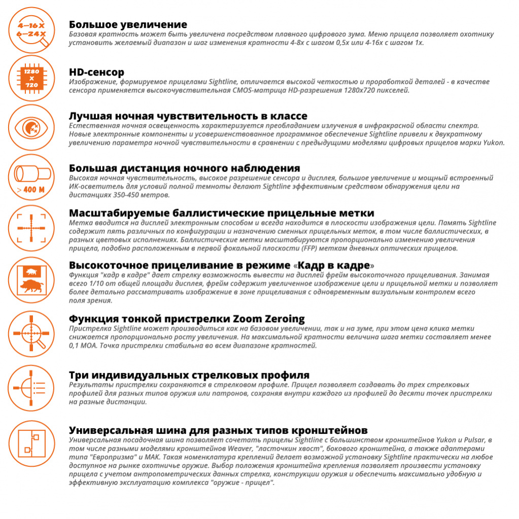 Особенности Yukon Sightline